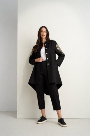 Γυναικείο Barrel Παντελόνι-Μαύρο