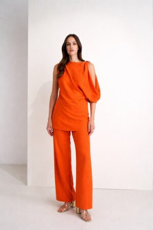 Γυναικείο Παντελόνι-Πορτοκαλί