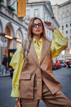 Γυναικείο Designed Γιλέκο-Ταμπά