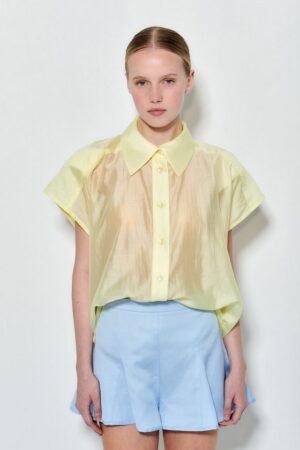 Γυναικείο Aelia Silky Touch Πουκάμισο-Κίτρινο