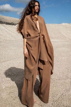 Γυναικείο Amelia Κιμονό-Καφέ