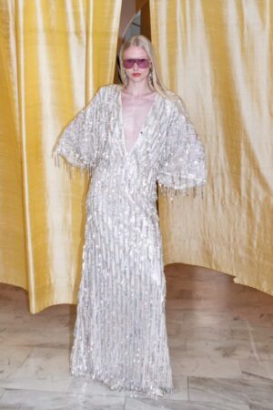 Γυναικείο Adora Maxi Φόρεμα-Ασημί
