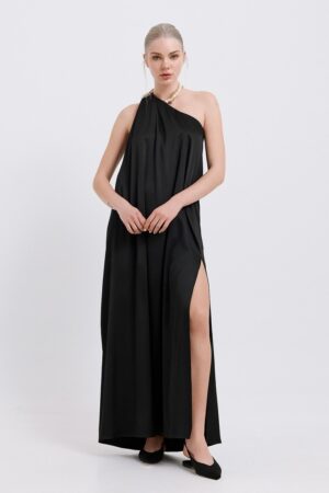 Γυναικείο Cecily Maxi Φόρεμα-Μαύρο