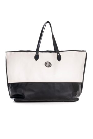 Γυναικεία Kyma Shopper Τσάντα-Aσπρόμαυρο