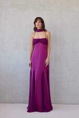 Γυναικείο Gabrielle Maxi Φόρεμα-Magenta