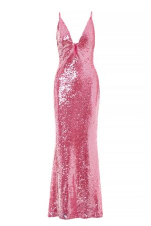 Γυναικείο Serena Sequin Φόρεμα-Fuchsia