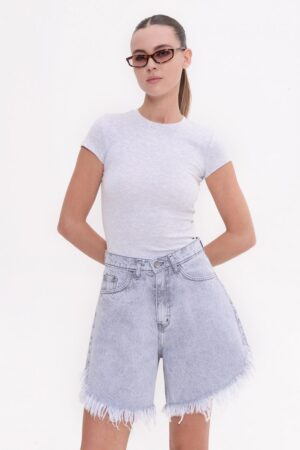 Γυναικείο Jean Σορτς Domna-Platinum Grey