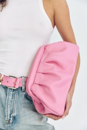 Γυναικεία Dimi Clutch Δερμ. Τσάντα-Ροζ
