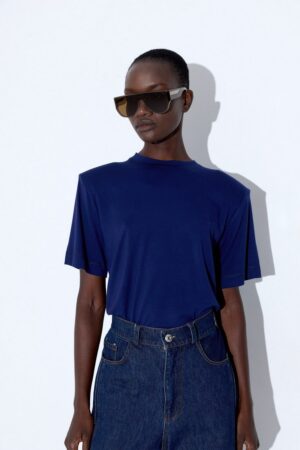 Γυναικείο Short Sleeve DD Logo T-Shirt-Μπλε