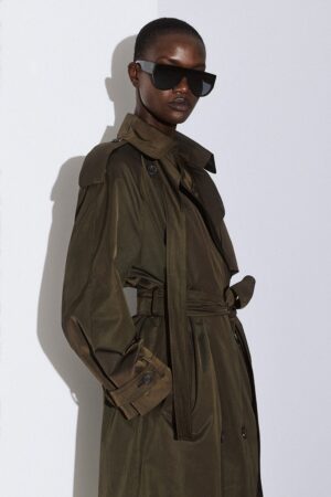 Γυναικείo Brown Trench Πανωφόρι-Καφέ