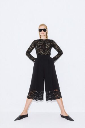 Γυναικεία Mirella Crepe Zip Culotte-Μαύρο