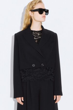 Γυναικείο Marisha Crop Blazer-Μαύρο