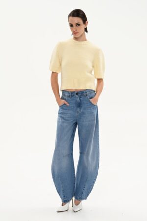 Γυναικείο Jean Παντελόνι Candice Horseshoe-Mid Blue