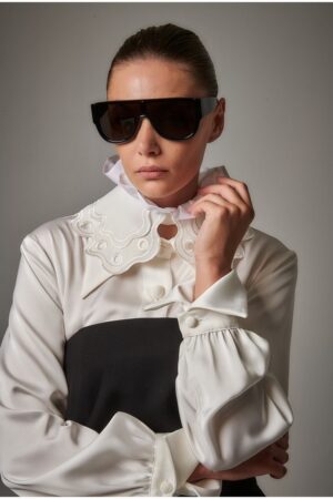 Γυναικείος Διακοσμητικός Γιακάς-Λευκό