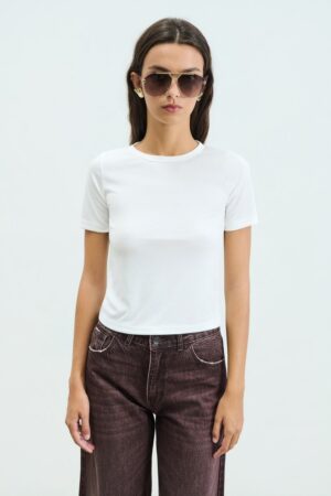 Γυναικείο Eva T-Shirt-Λευκό