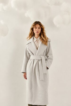 Γυναικείο Campiello Oversize Παλτό-Εκρού