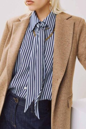 Γυναικείο Flecked Tweed Σακάκι-Μπεζ
