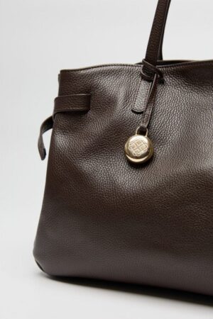 Γυναικείο Leather Within Charm-Καφέ