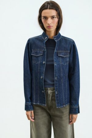 Γυναικείο Jean Πουκάμισο/Jacket-Ocean Blue